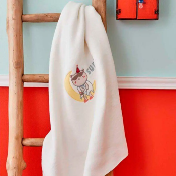 Дитячий плед в ліжечко Karaca Home Dreamer Beyaz 120х100 см білий (2000022180757) - Pampik