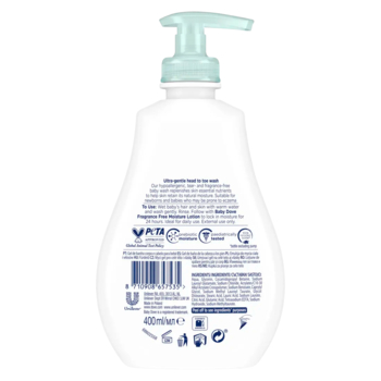Детский гель для душа Dove Baby Интенсивное увлажнение от макушки до пяточек, без запаха, 400 мл - Pampik - 2