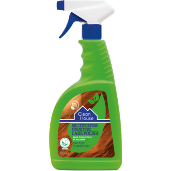 Универсальное средство Clean House для ухода за мебелью Полироль спрей 500 мл - Pampik