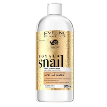 Мицеллярная вода Eveline интенсивно восстанавливающая Royal Snail 3 в 1, 500 мл (B500PMRS) - Pampik