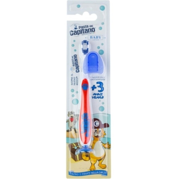 Дитяча зубна щітка Pasta Del Capitano Baby, 3+, м'яка, червона - Pampik