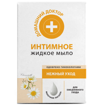 Интимное жидкое мыло Домашний Доктор Нежный уход с ромашкой 200 мл - Pampik