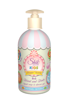 Детское жидкое мыло Shik Kids Happy Sweets, с дозатором, 500 г - Pampik