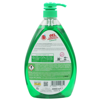 Средство для мытья посуды Eloderma Лимон, 1 л (EDWGL1000) - Pampik - 2