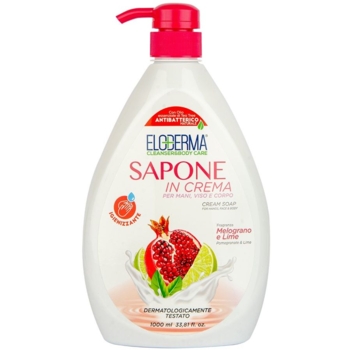 Рідке крем-мило Eloderma Гранат та Лайм, антибактеріальне, 1000 мл - Pampik