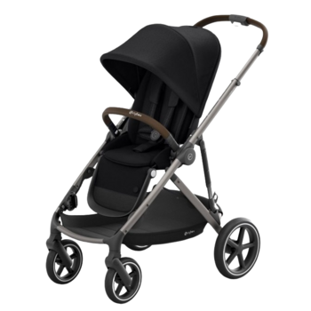 Прогулянкова коляска Cybex Gazelle S TPE Deep Black (520002177) - Pampik