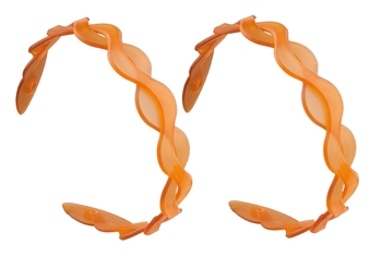 Обруч для волос Titania Plait, молочно-коричневый, 2 шт. (7975) - Pampik