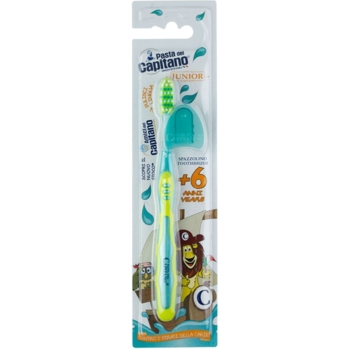 Зубна щітка Pasta Del Capitano Junior 6+, м'яка, блакитний з жовтим - Pampik