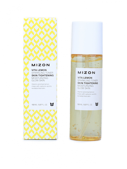 Освітлюючий тонер для обличчя Mizon Vita Lemon Sparkling Toner, 150 мл - Pampik