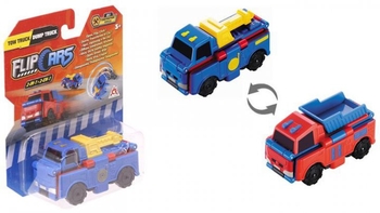 Машинка-трансформер Flip Cars Кран і Самоскид, 2 в 1, 8 см (EU463875-01) - Pampik - 3