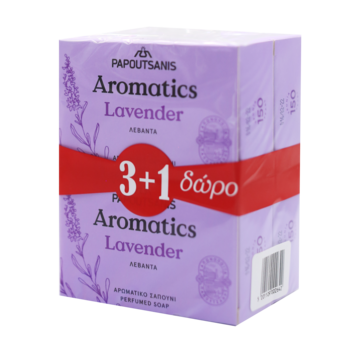 Твердое мыло Aromatics Лаванда, 400 г (4 шт. по 100 г) (ABSL400) - Pampik - 2