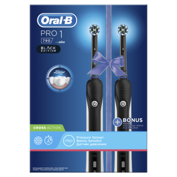 Электрическая зубная щётка Oral-B Pro 1 790 D16.523.1UH типа 3756, 2 шт. - Pampik