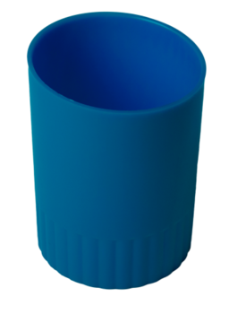 Стакан для канцелярського приладдя Buromax Jobmax, синій (BM.6351-02) - Pampik