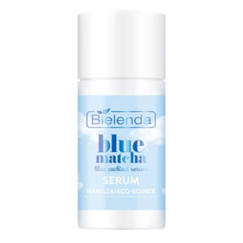Зволожуюча сироватка для обличчя Bielenda Blue Matcha Blue Coctail Serum, 30 г - Pampik