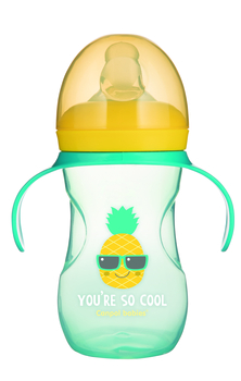Поїльник-непроливайка Canpol babies So cool, 270 мл, з силіконовим носиком, бірюзовий (57/304_tur) - Pampik