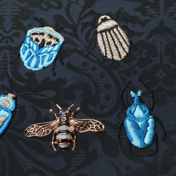 Комплект текстилю Cybex Mios Jewels of nature dark blue темно-синій (521000037) - Pampik - 2