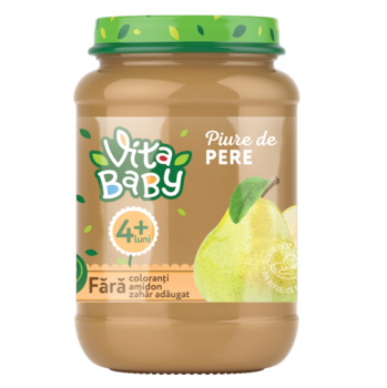 Пюре Vita Baby з груш, без цукру, 180 г - Pampik