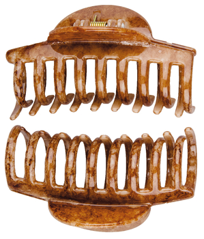Набор заколок для волос Titania Дино, 7.5 см, коричневый, 2 шт. (7958 B) - Pampik