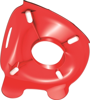 Накладка на унитаз Big, красный (56806) - Pampik - 2