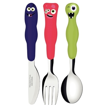 Набор детской посуды Tramontina Baby Lirous, 5 предметов (23797/001) - Pampik - 4