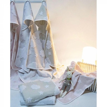 Рушник із куточком Irya New Cloud Kundak, 75х75 см, сірий (svt-2000022249737) - Pampik - 3