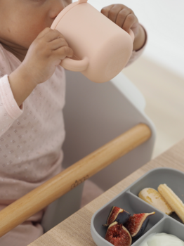 Набор посуды Beaba, силикон, 3 предмета, розовый с серым (913527) - Pampik - 3