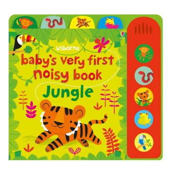 Музична книжка Baby's Very First Noisy Book Jungle - Fiona Watt, англ. мова (9781474921732) - Pampik