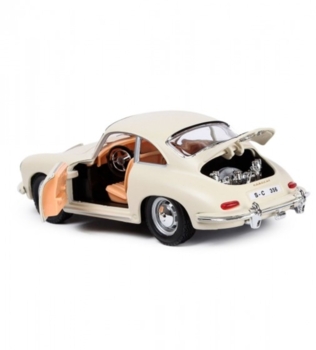 Автомодель Bburago Porsche 356B 1961 г 1:24 белый (18-22079) - Pampik - 2