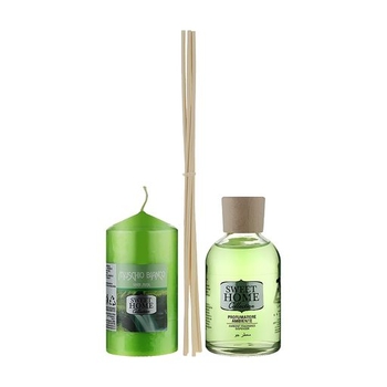 Подарунковий набір Sweet Home: Аромадифузор Білий мускус, 100 мл + свічка, 135 г - Pampik - 2