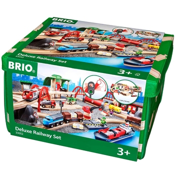 Дитяча залізниця Brio Deluxe 87 деталей (33052) - Pampik