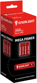 Батарейки Enerlight Mega Power AAА, 40 шт. (90030204R) - Pampik