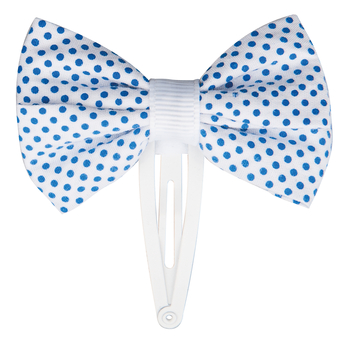 Набір затискачів для волосся Titania Метелик, білий, 6 см, 2 шт. (7911 GIRL B) - Pampik