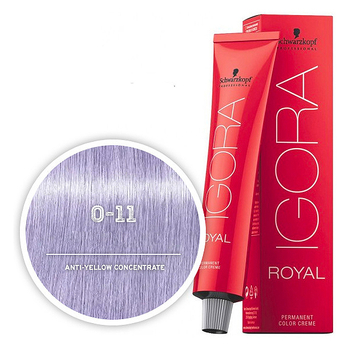 Фарба-мікстон для волосся Schwarzkopf Professional Igora Royal New, відтінок 0-11 (антижовтий концентрат), 60 мл (2682959) - Pampik - 2
