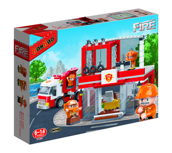 Конструктор BanBao Пожежники Пожежна частина 2, 416 елементів (7127) - Pampik