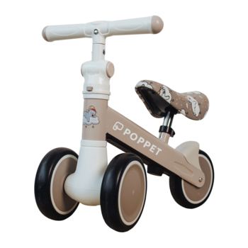 Дитячий триколісний біговел Poppet Ведведик Лакі Дрім, бежевий (PP-1607N) - Pampik