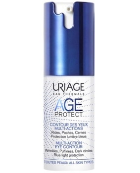 Сироватка для контуру очей Uriage Age Protect Multi-Action Eye Contour, проти зморшок, 15 мл - Pampik
