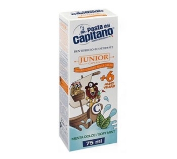 Зубная паста Pasta Del Capitano Junior Soft Mint 6+, 75 мл - Pampik