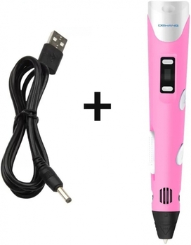 Ручка 3D Dewang DV2 високотемпературна, рожева (D_V2_PINK) - Pampik - 2