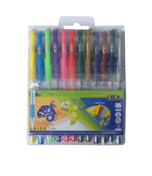 Гелеві ручки ZiBi Black Paper, 6 кольорів, 6 шт. (ZB.2210-99) - Pampik