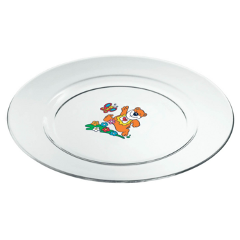Тарілка столова Guzzini Bimbi, 19х1,5 см, прозорий (7681300) - Pampik