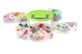 Ящик пластиковий круглий Heidrun Даймікс, 20х18 см, салатовий (700) - Pampik - 2