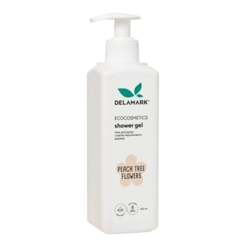 Гель для душу DeLaMark з ароматом квітів персикового дерева, 400 мл - Pampik