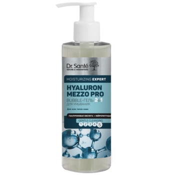 Гель для умывания Dr. Sante Hyaluron Mezzo Pro 2 в 1, 200 мл - Pampik