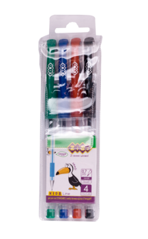 Гелеві ручки ZiBi Standard, 4 кольори, 4 шт. (ZB.2202-99) - Pampik