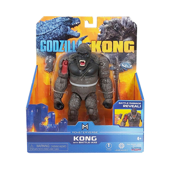 Ігрова фігурка Godzilla vs. Kong Конг з бойовою сокирою (35303) - Pampik - 5