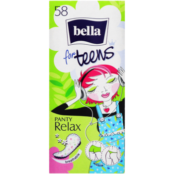 Щоденні прокладки Bella Panty for Teens Relax 58 шт. - Pampik