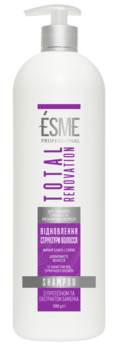 Шампунь з дозатором Esme Total Renovation з протеїном та екстрактом бамбука, 1 л - Pampik