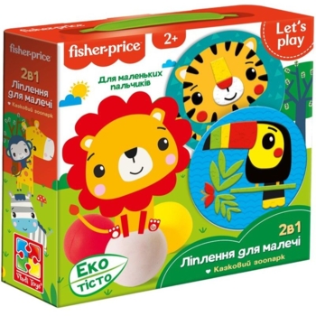 Набор для творчества Fisher-Price Сказочный зоопарк 2 в 1 пазл с эко-тестом (VT4502-03) - Pampik
