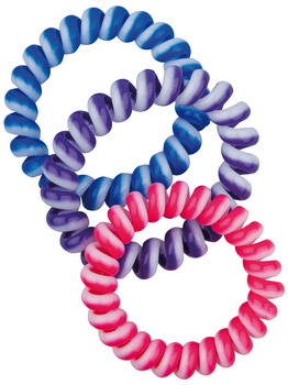 Набор разноцветных резинок для волос Titania Аnti Ziep, 5 см, 3 шт. (7985 GIRL) - Pampik