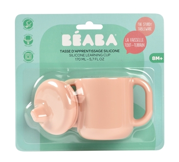 Поїльник силіконовий Beaba, 170 мл, рожевий (913525) - Pampik - 6